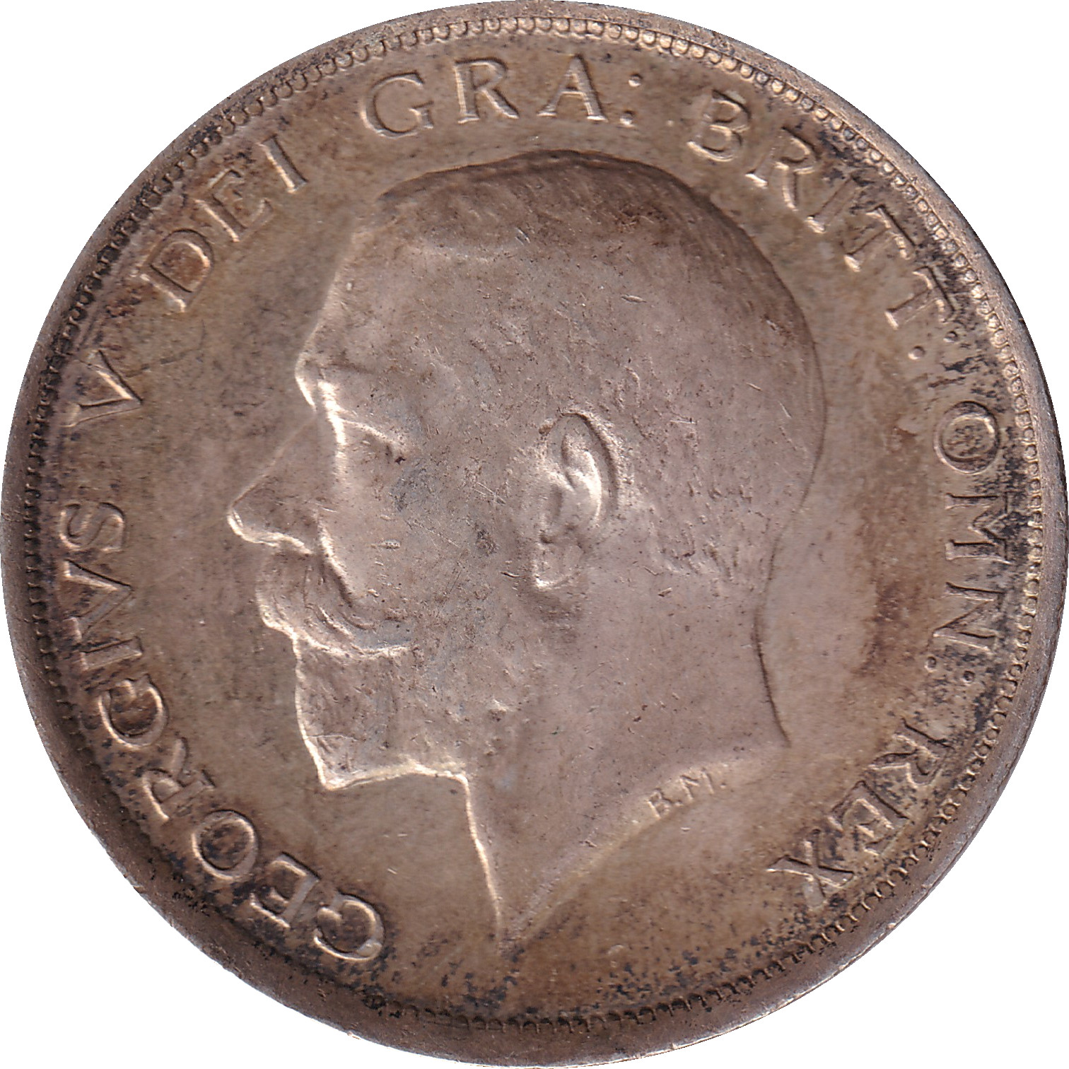 1/2 crown silver - George V