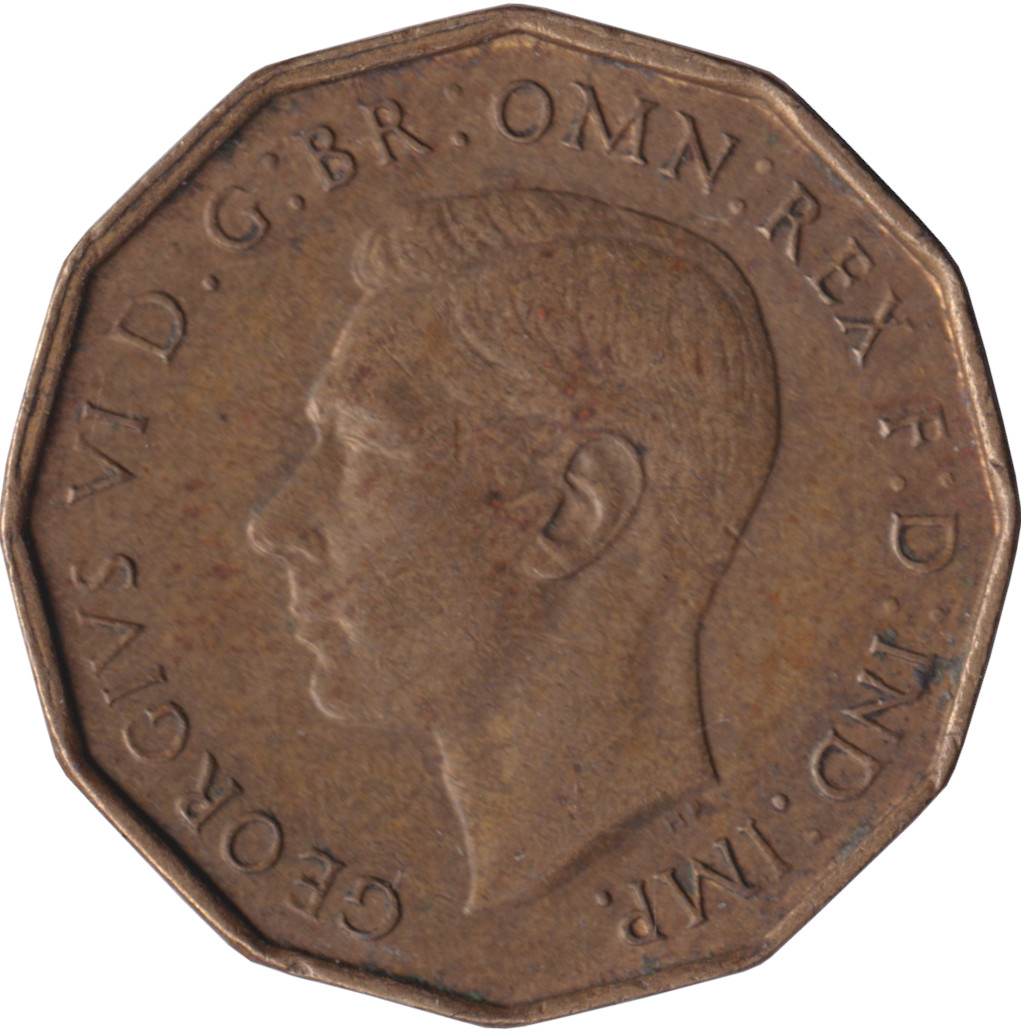 3 pence - George VI - Emperor