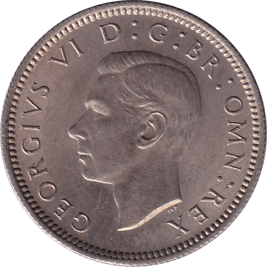 6 pence - George VI - Emperor