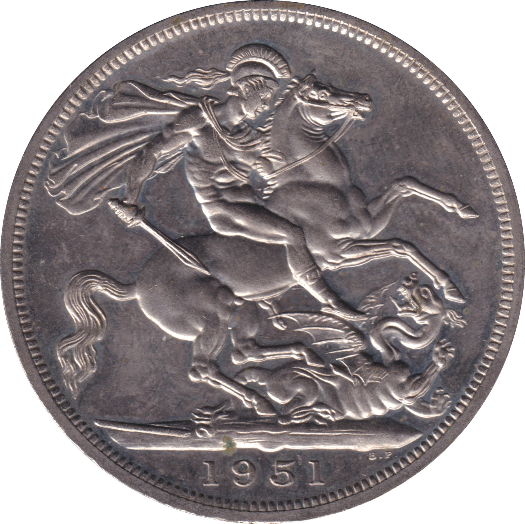 1 crown - George VI - Saint Georges