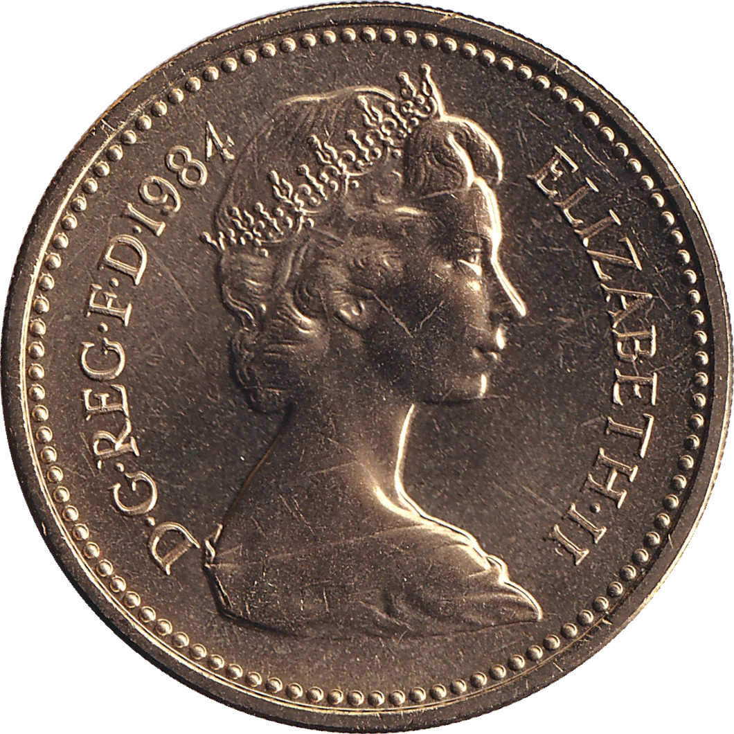 1 pound - Elizabeth II - Buste jeune - Chardon d'Ecosse