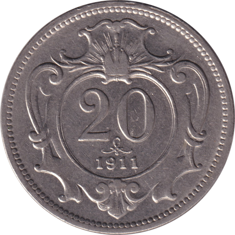 20 heller - François Joseph I - Type 1