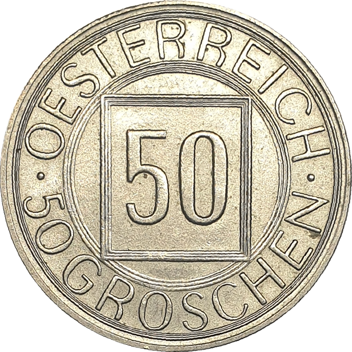 50 groschen - Grand aigle bicéphale