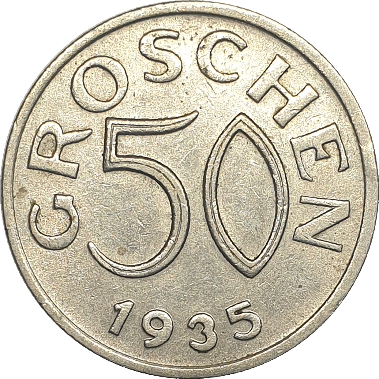 50 groschen - Petit aigle bicéphale