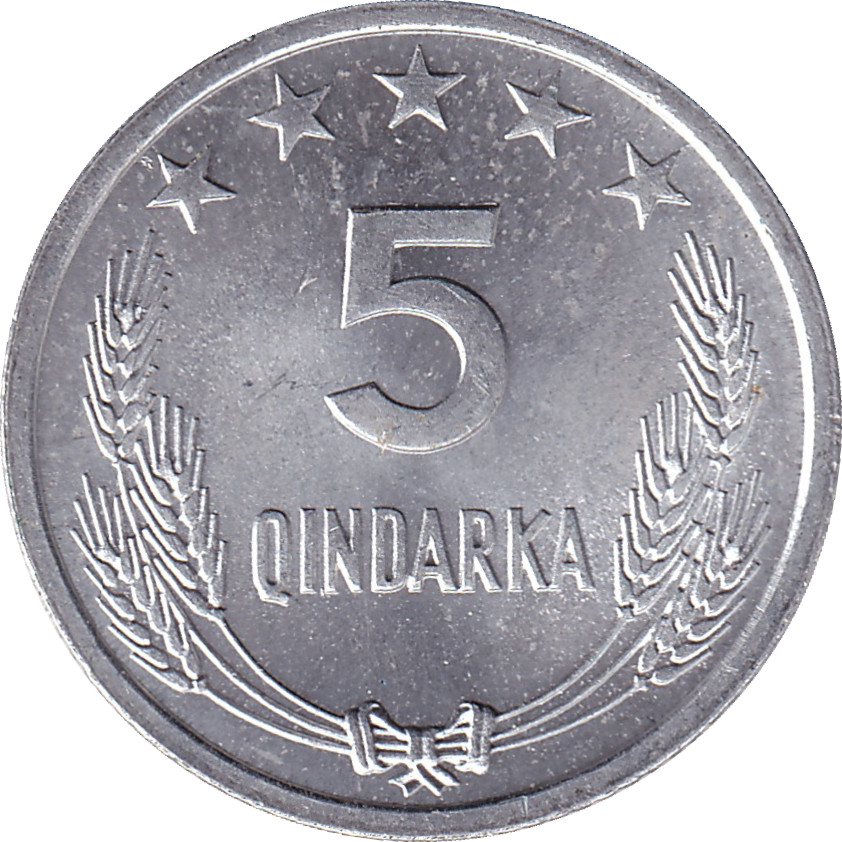 5 qindarka - Aigle bicéphale - Indépendance - 25 years