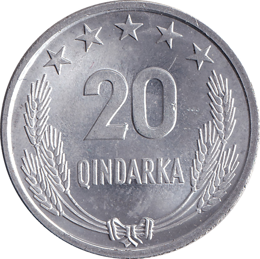 20 qindarka - Aigle bicéphale - Indépendance - 25 years