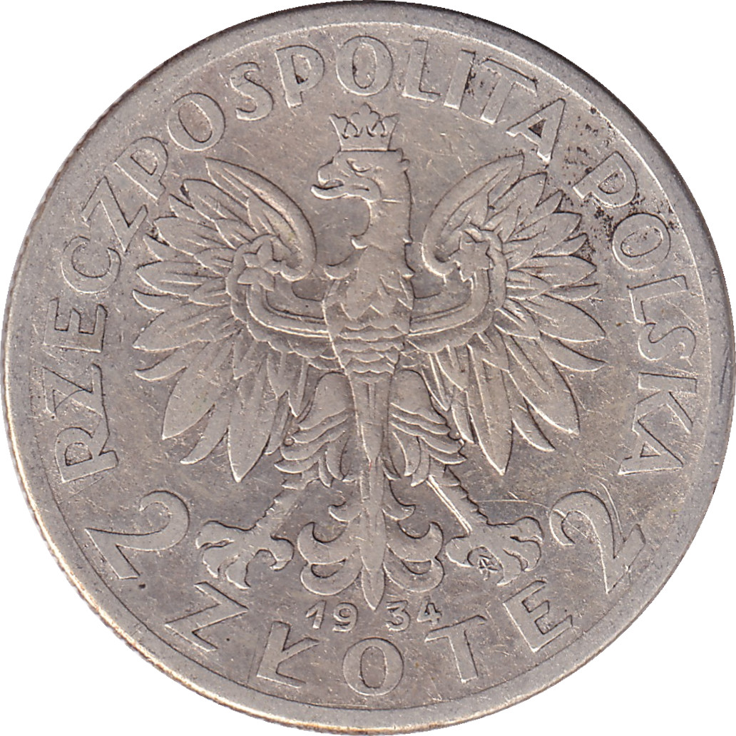 2 zlote silver - Reine Jadwiga