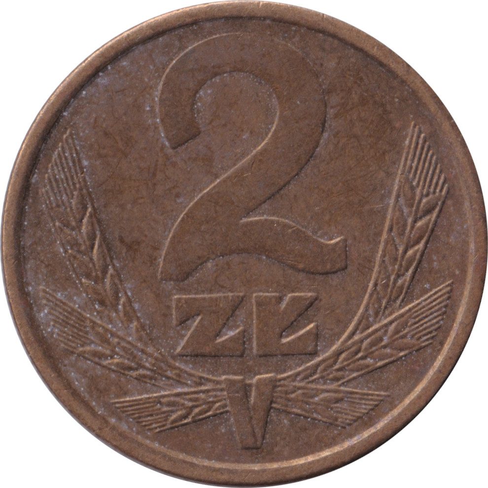 2 zlote - République populaire - Epis au revers - Type 1