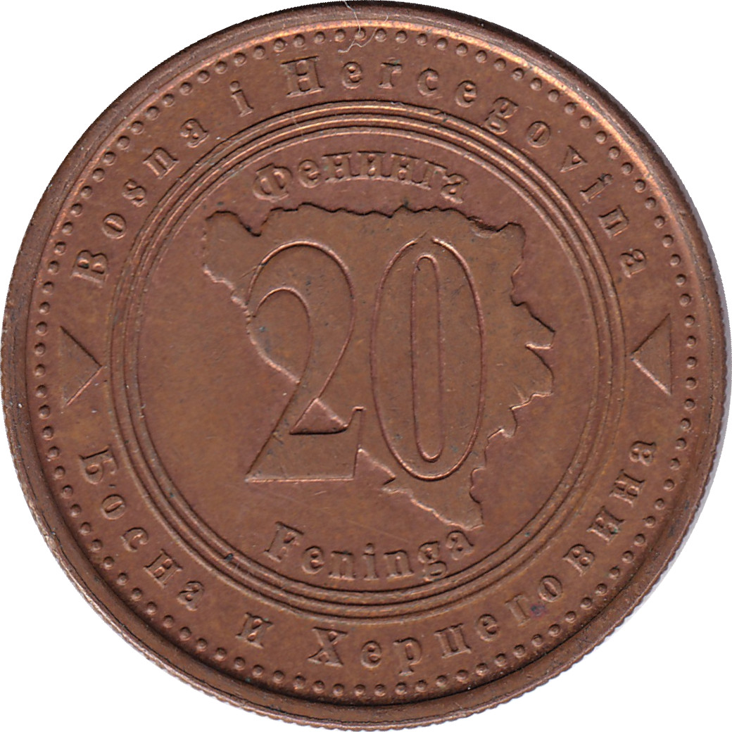 20 feninga - Carte