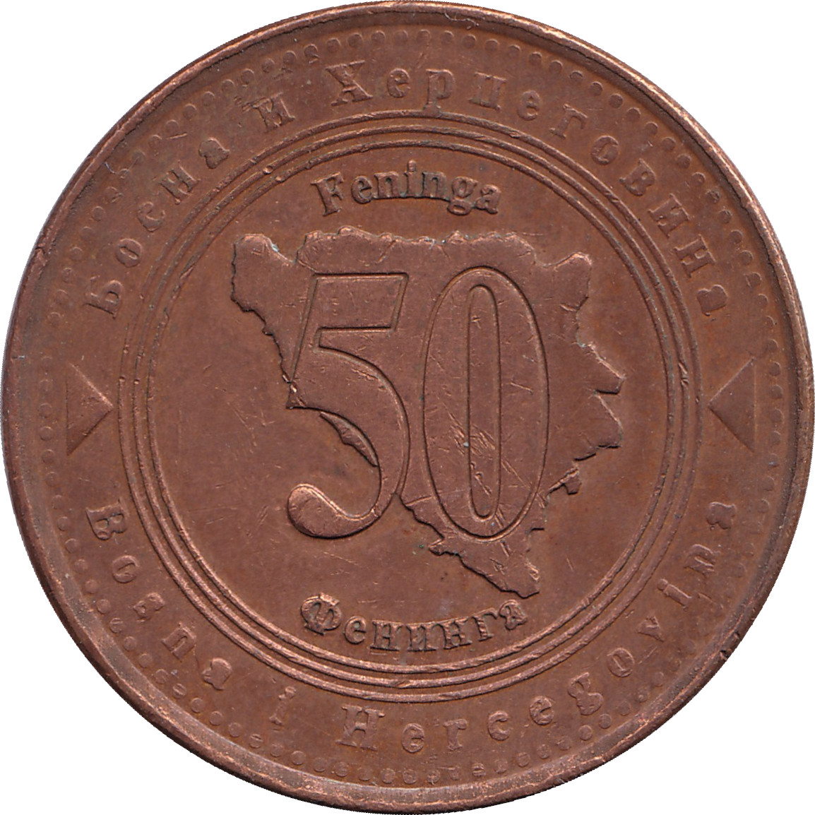 50 feninga - Carte