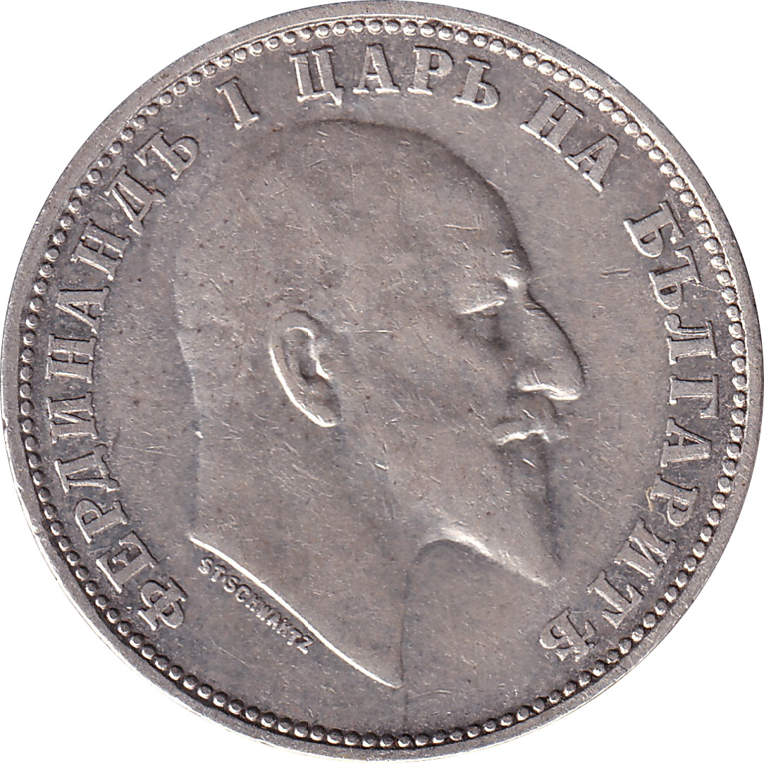 1 lev silver - Ferdinand I - Mature head