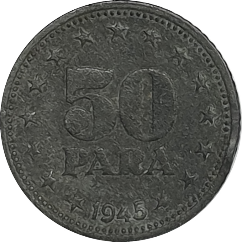 50 para - Emblem - Zinc