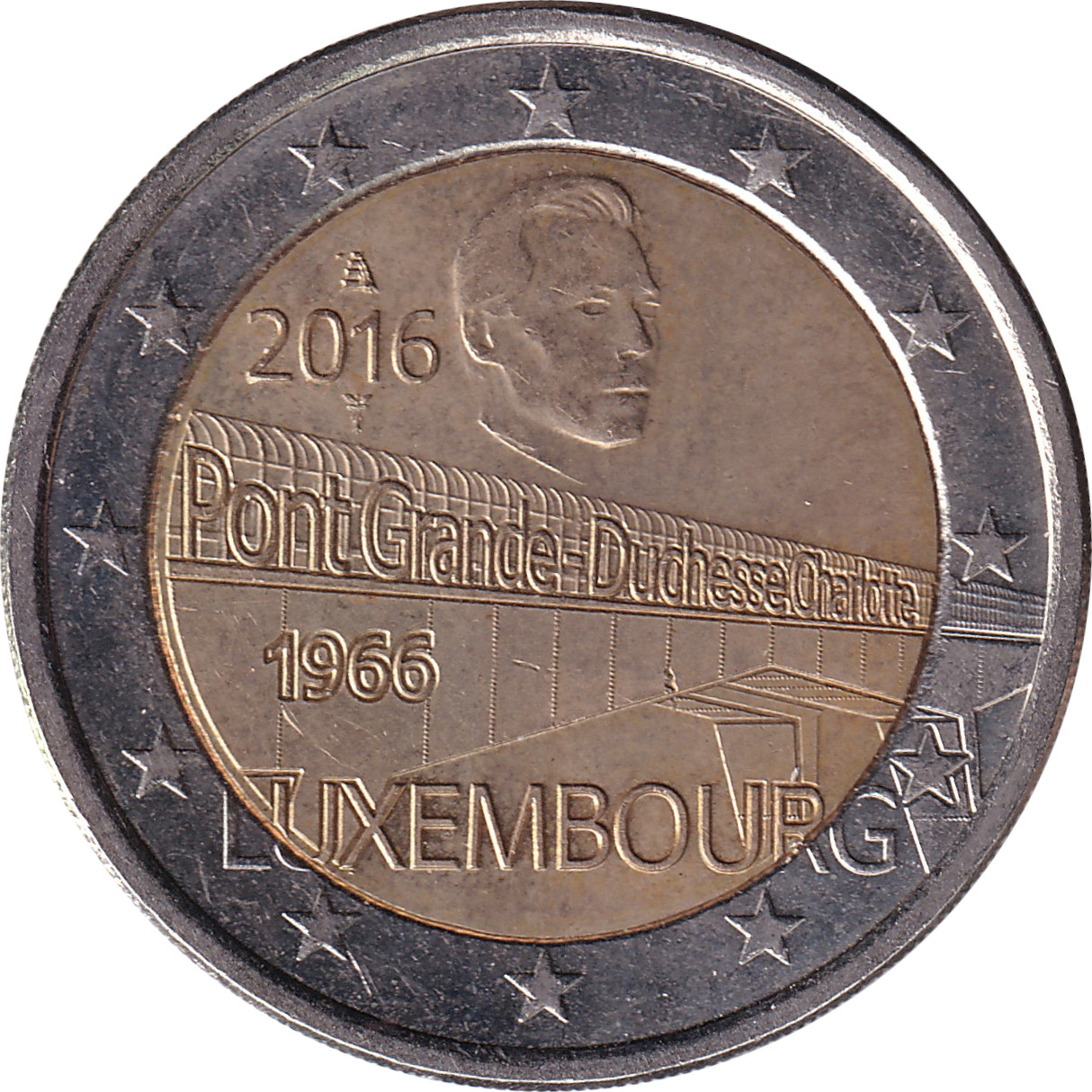 2 euro - Pont Charlotte