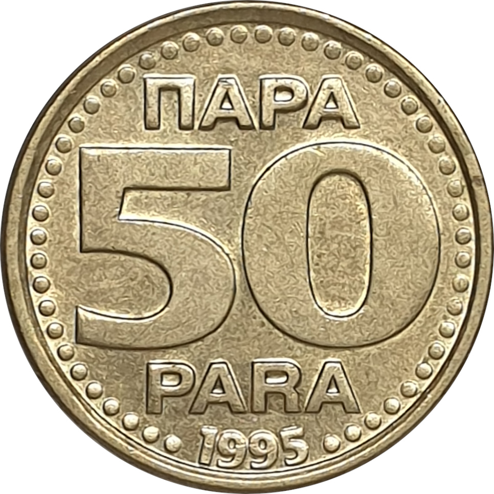 50 para - Monogramme - Laiton