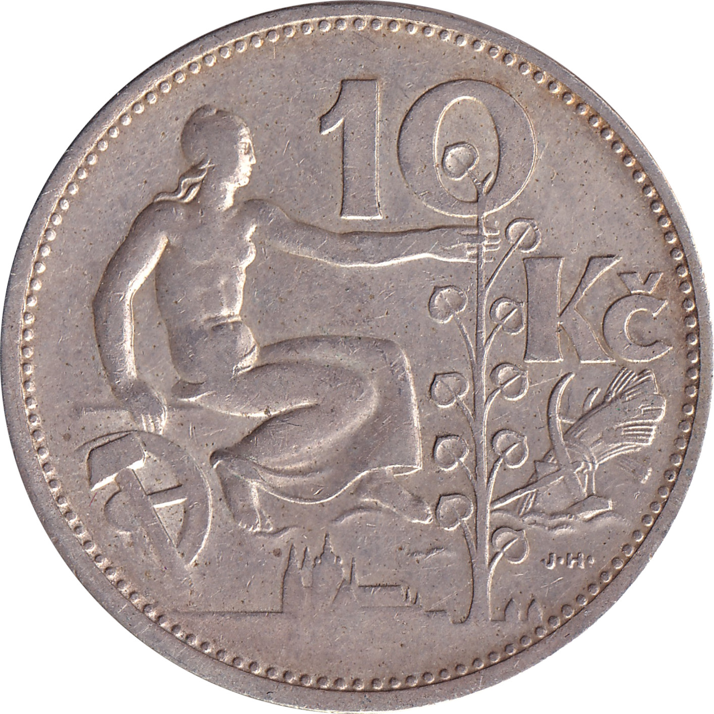 10 korun argent - République