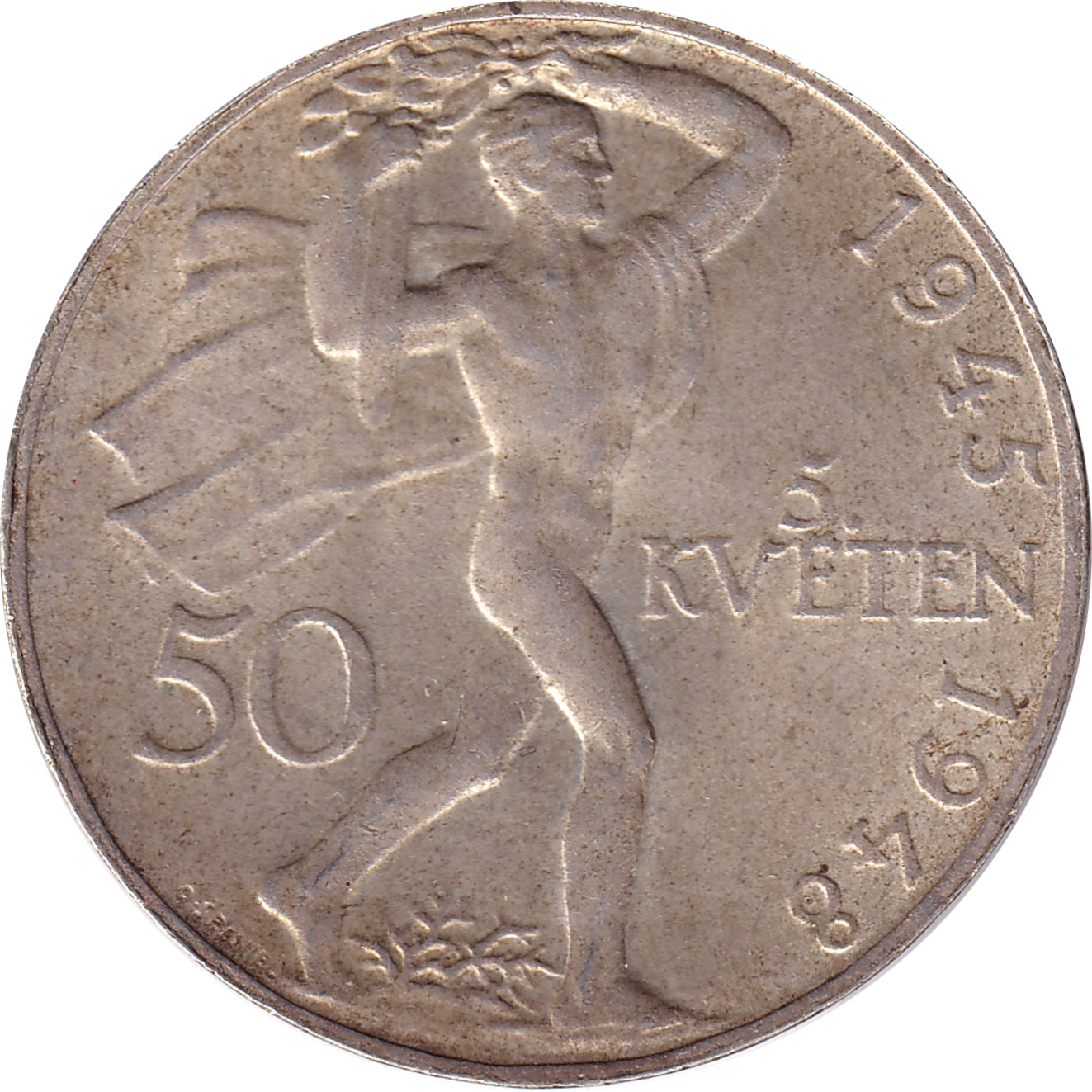 50 korun argent - Révolte de Pragues