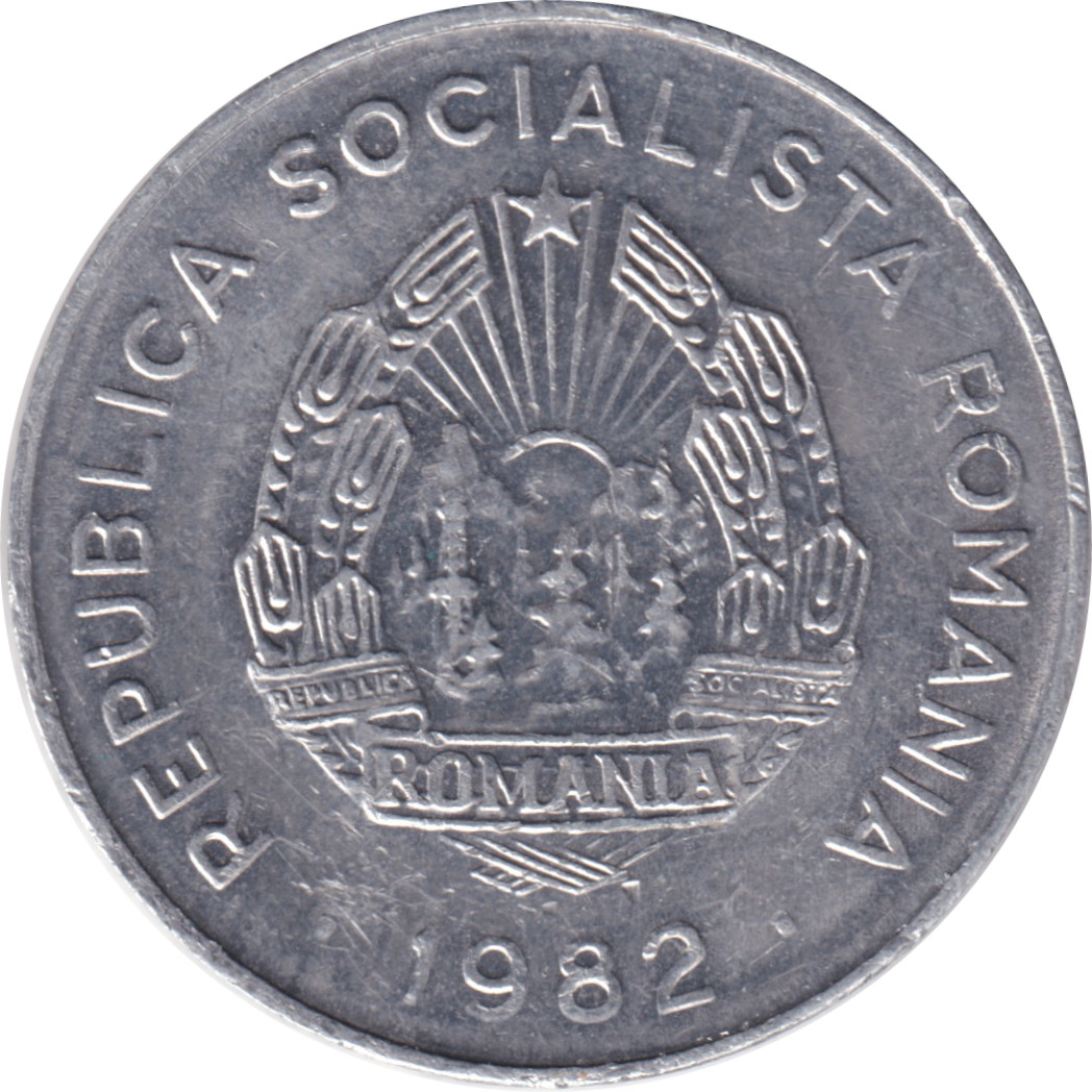 25 bani - République socialiste - Aluminium