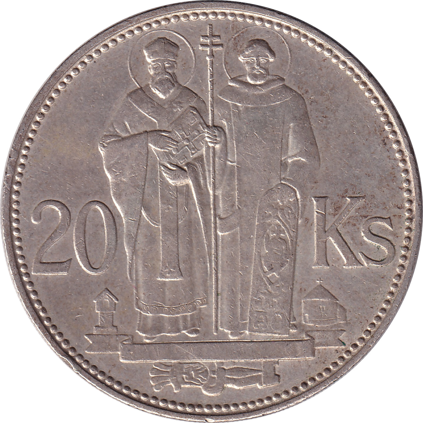 20 korun silver - St Kyrill