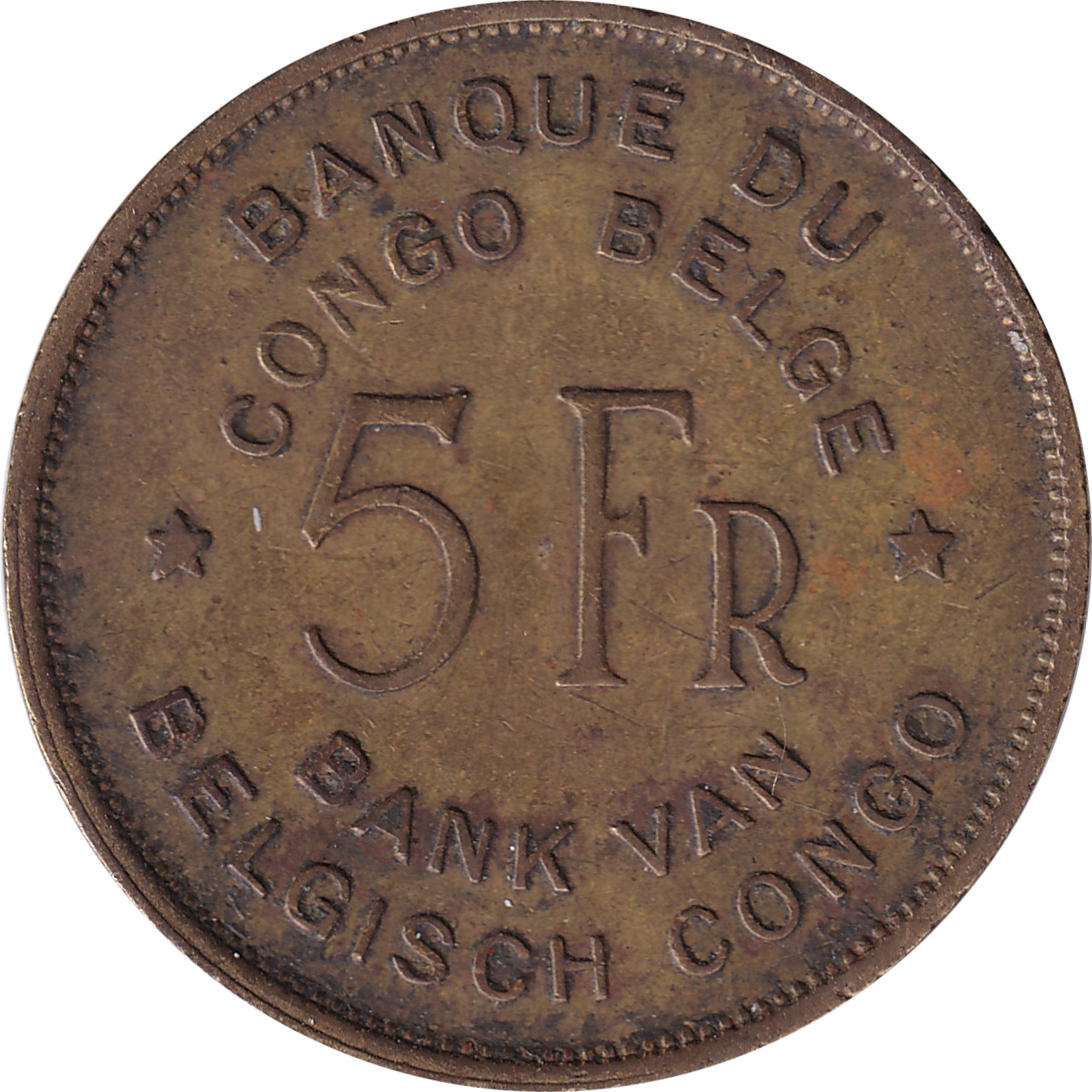 5 francs - Eléphant - Ronde