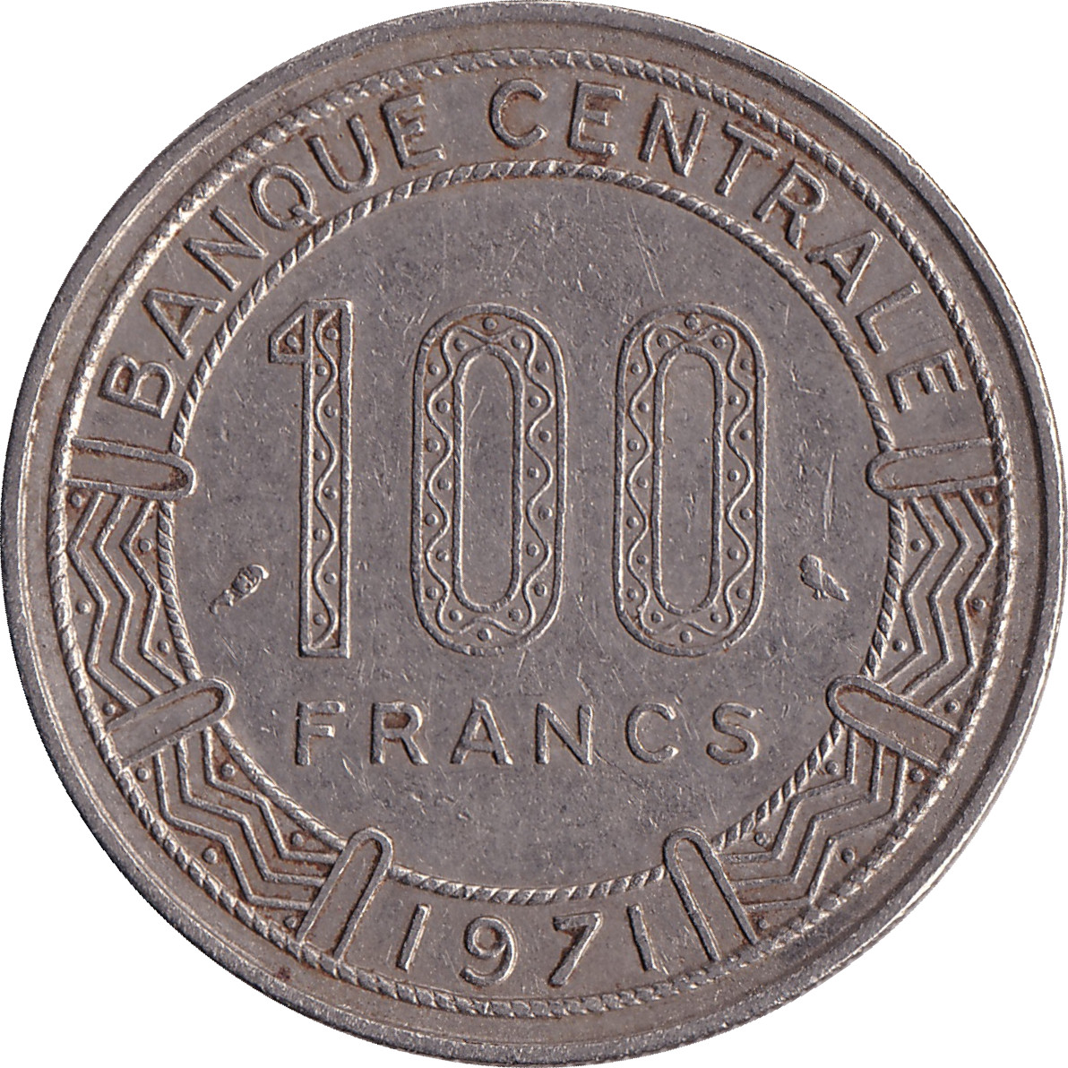 100 francs - Banque centrale - République