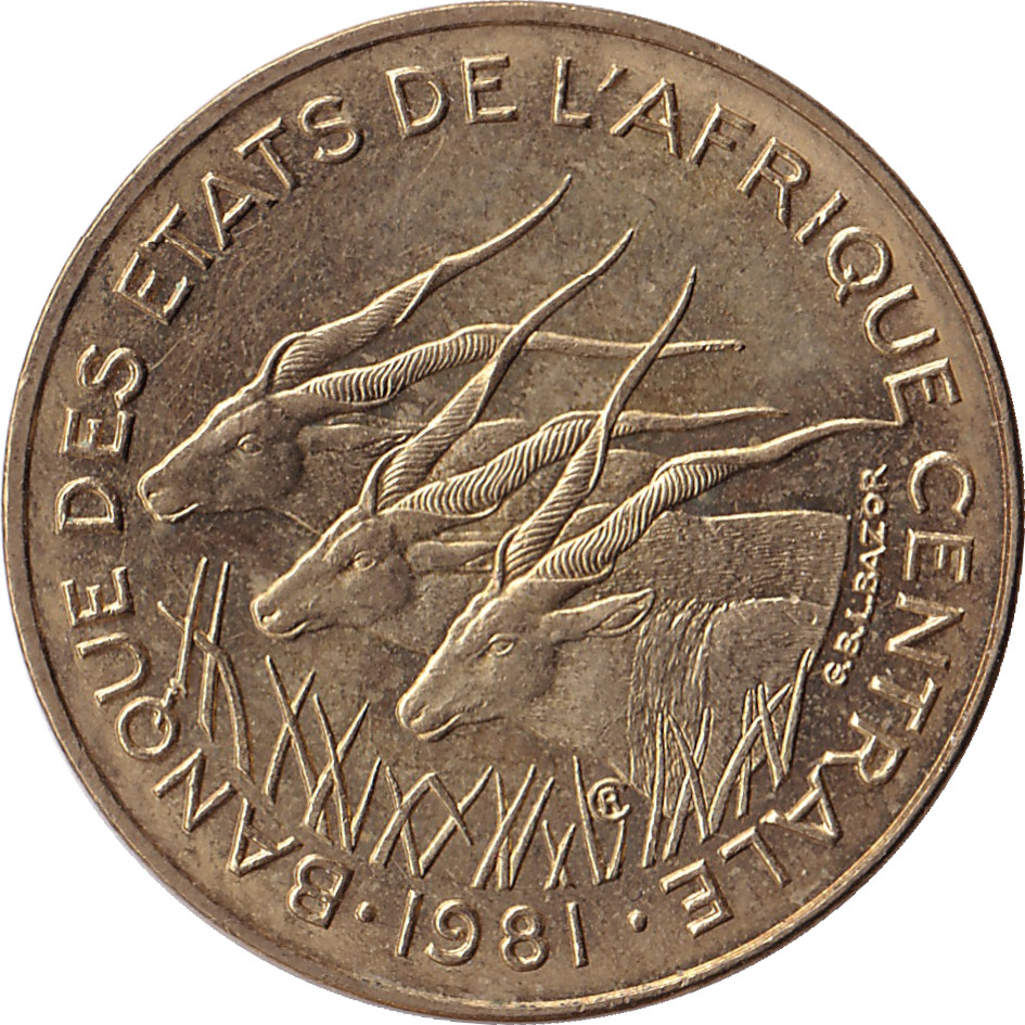 5 francs - Antilopes