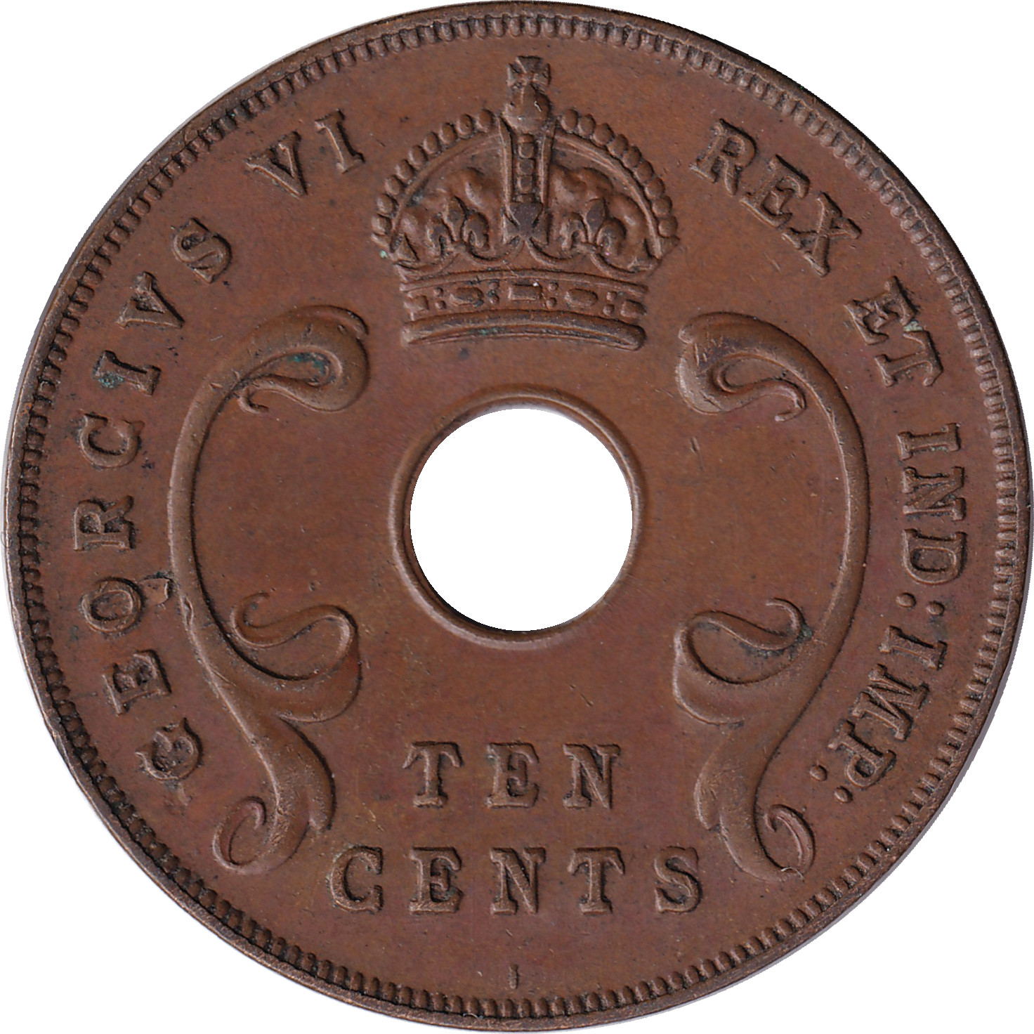 10 cents - George VI - Emperor - Largest