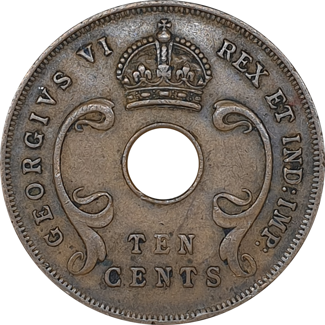 10 cents - George VI - Emperor - Largest