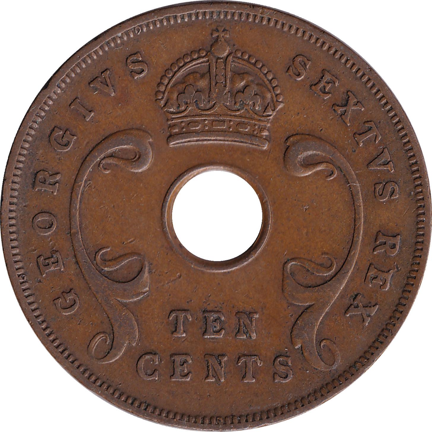 10 cents - Georges VI - Roi