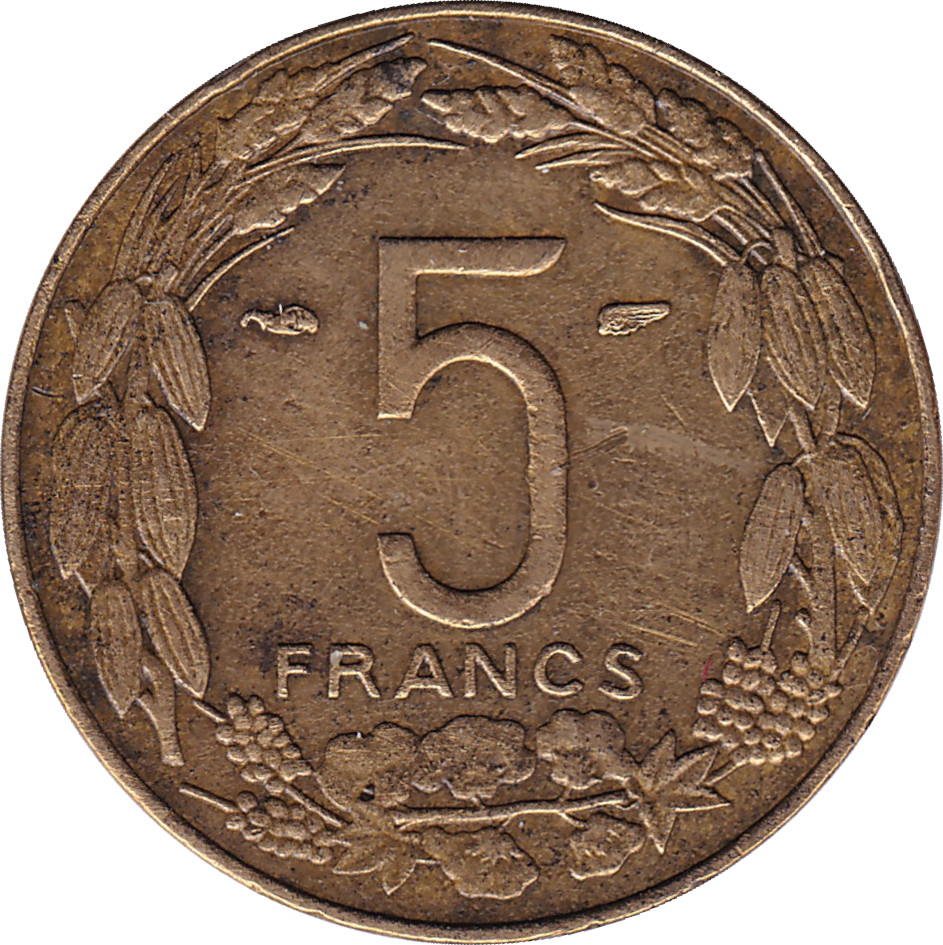 5 francs - Institut d'émission - Cameroun