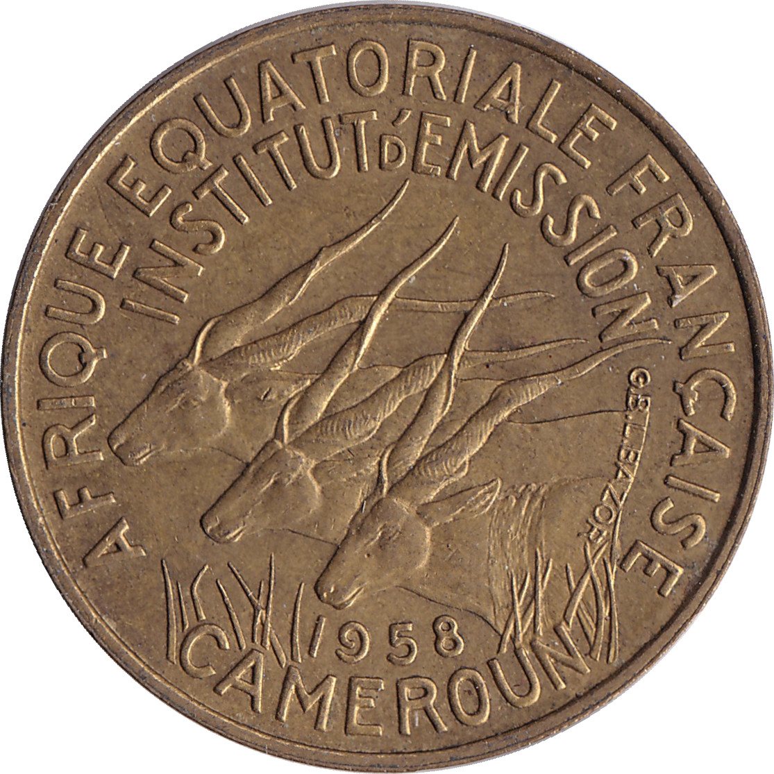 10 francs - Institut d'émission - Cameroun