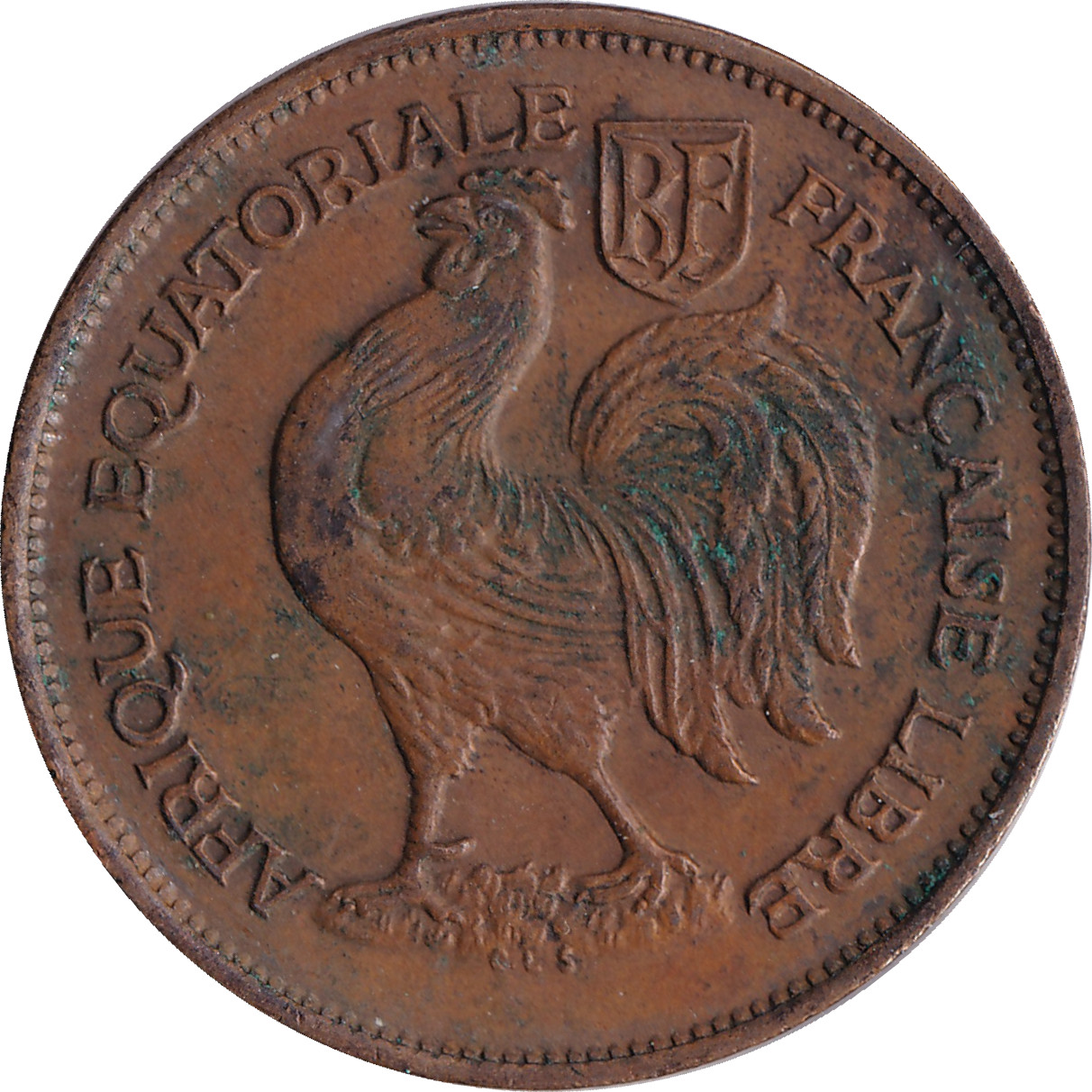 1 franc - Coq - Bronze