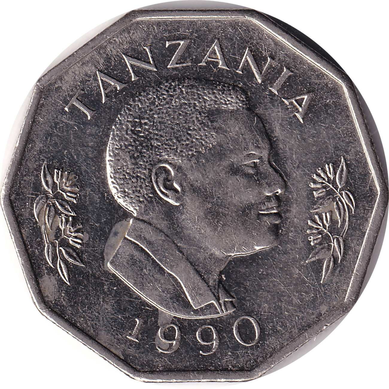 5 shilingi - Mwinyi - Nickel plate