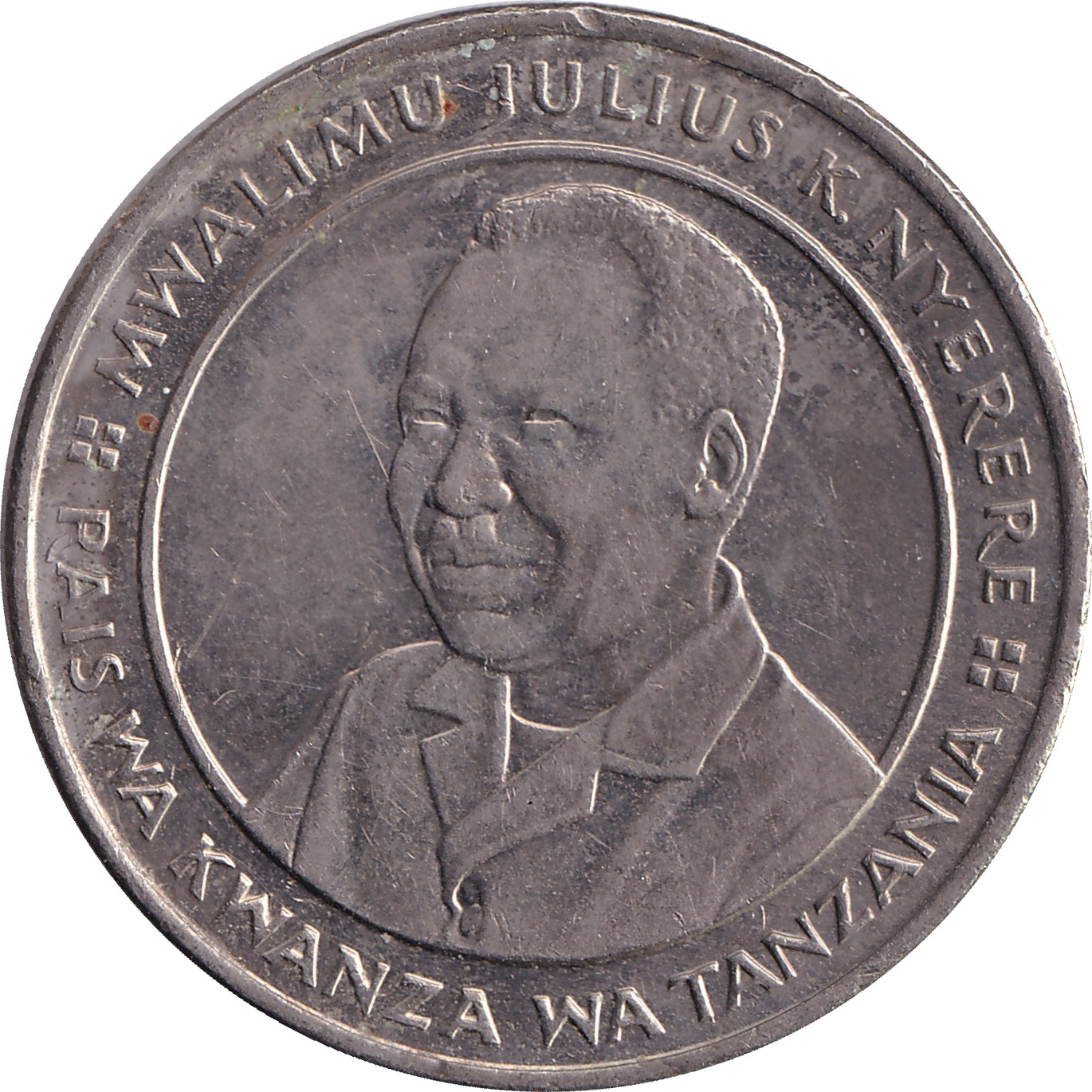 10 shilingi - J.K. Nyerere - Nickel plate