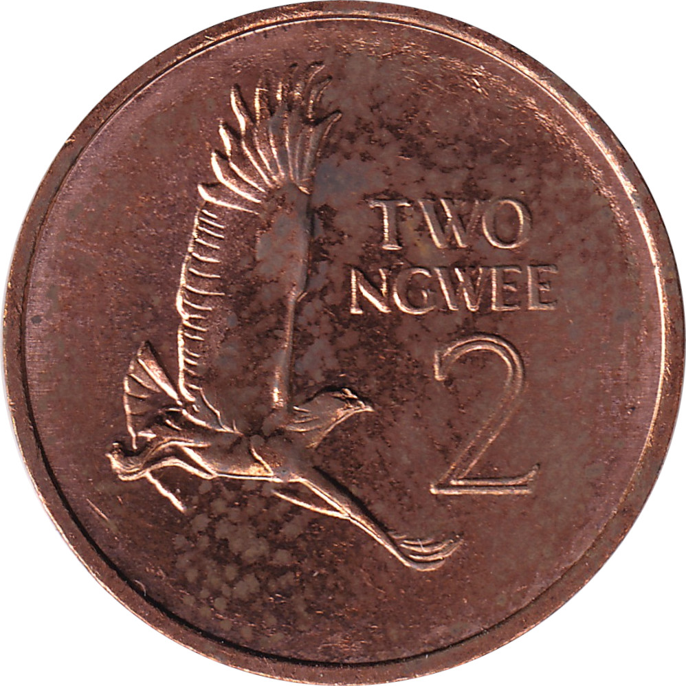 2 ngwee - Kaunda - Copper plate