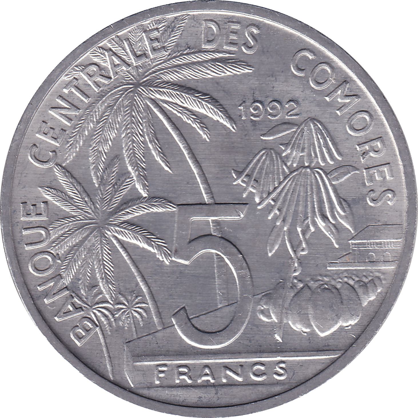 5 francs - Banque centrale - Largest