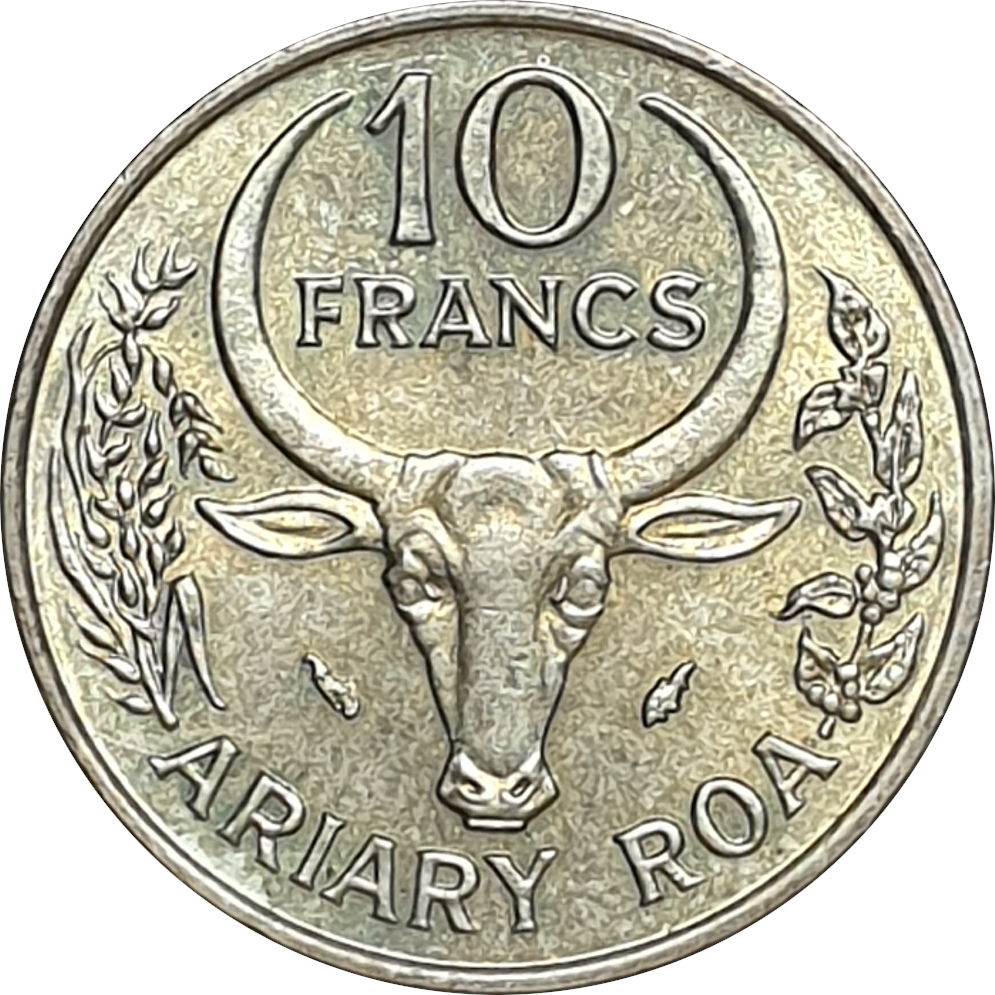 10 francs - Oryx - Type 1 - Cupro-aluminium