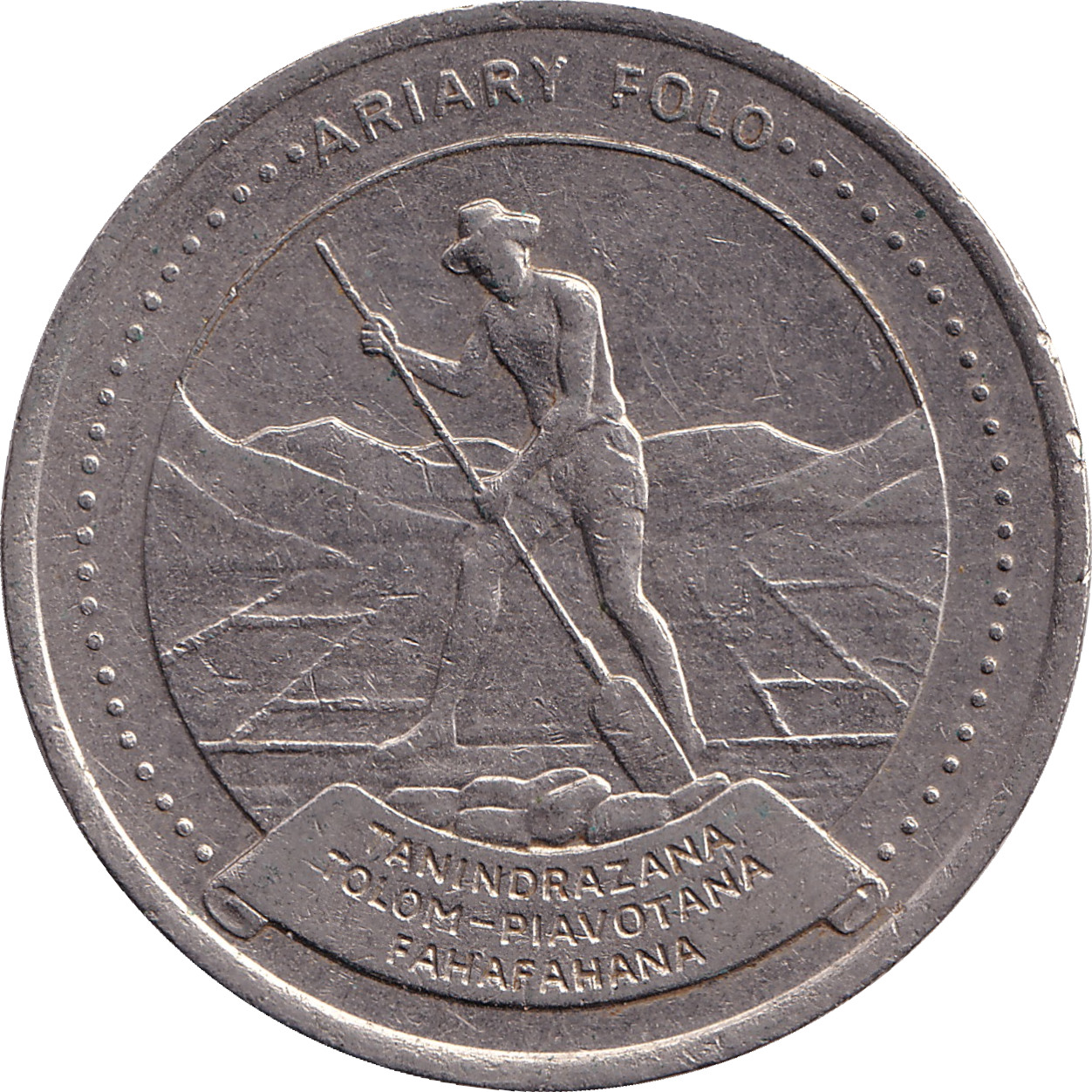 10 ariary - République démocratique - Nickel