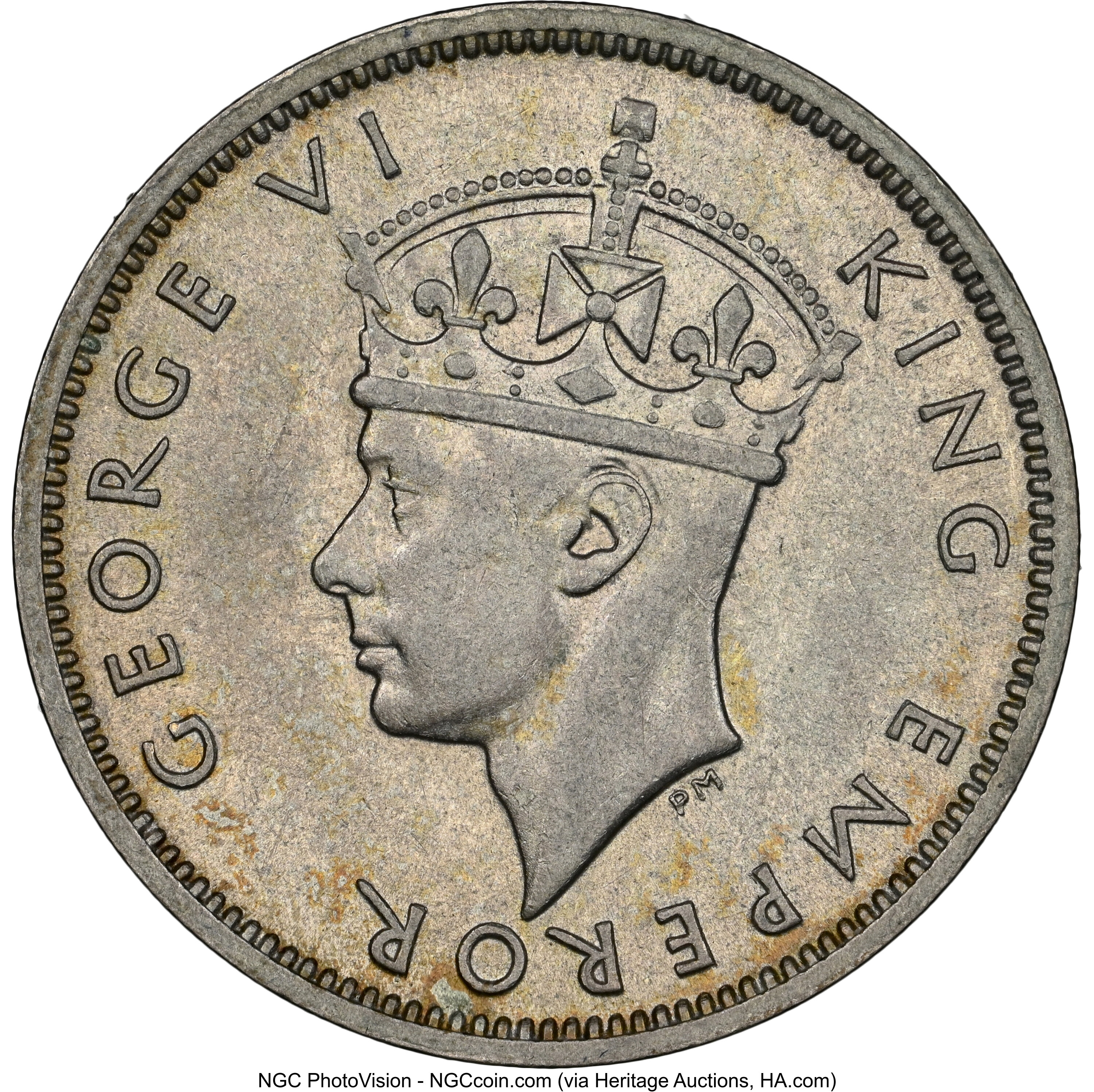 1/2 rupee silver - George VI - Emperor