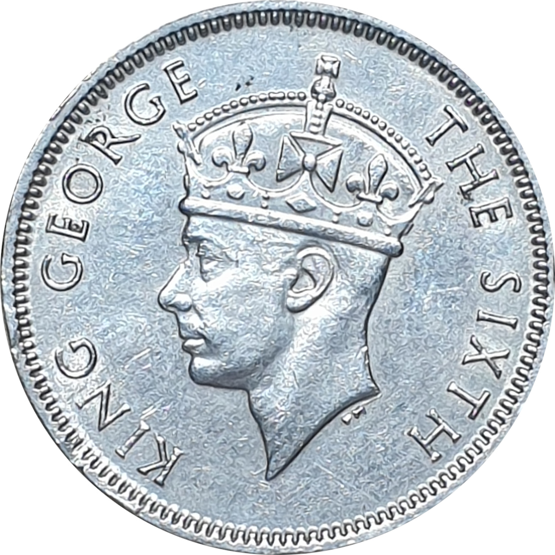 1/2 rupee - Georges VI - Roi