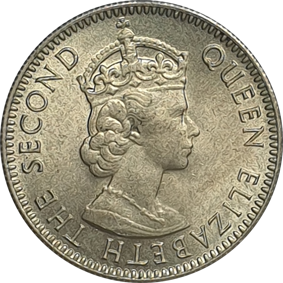 1/4 rupee - Élizabeth II