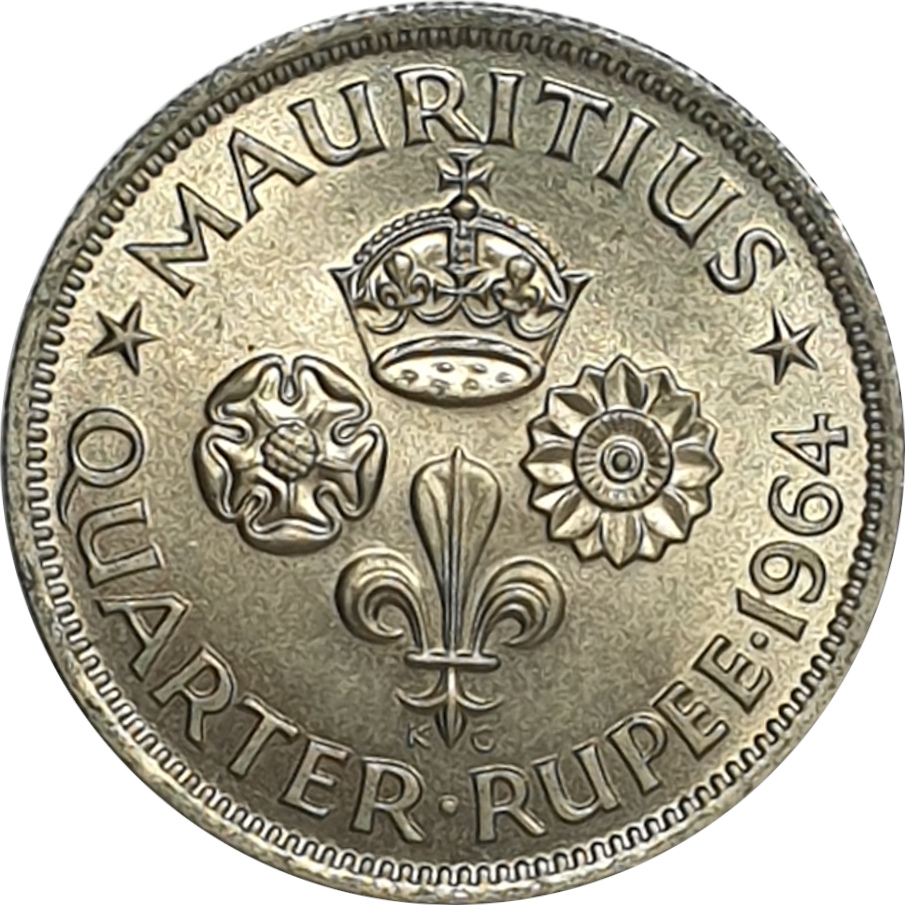 1/4 rupee - Élizabeth II