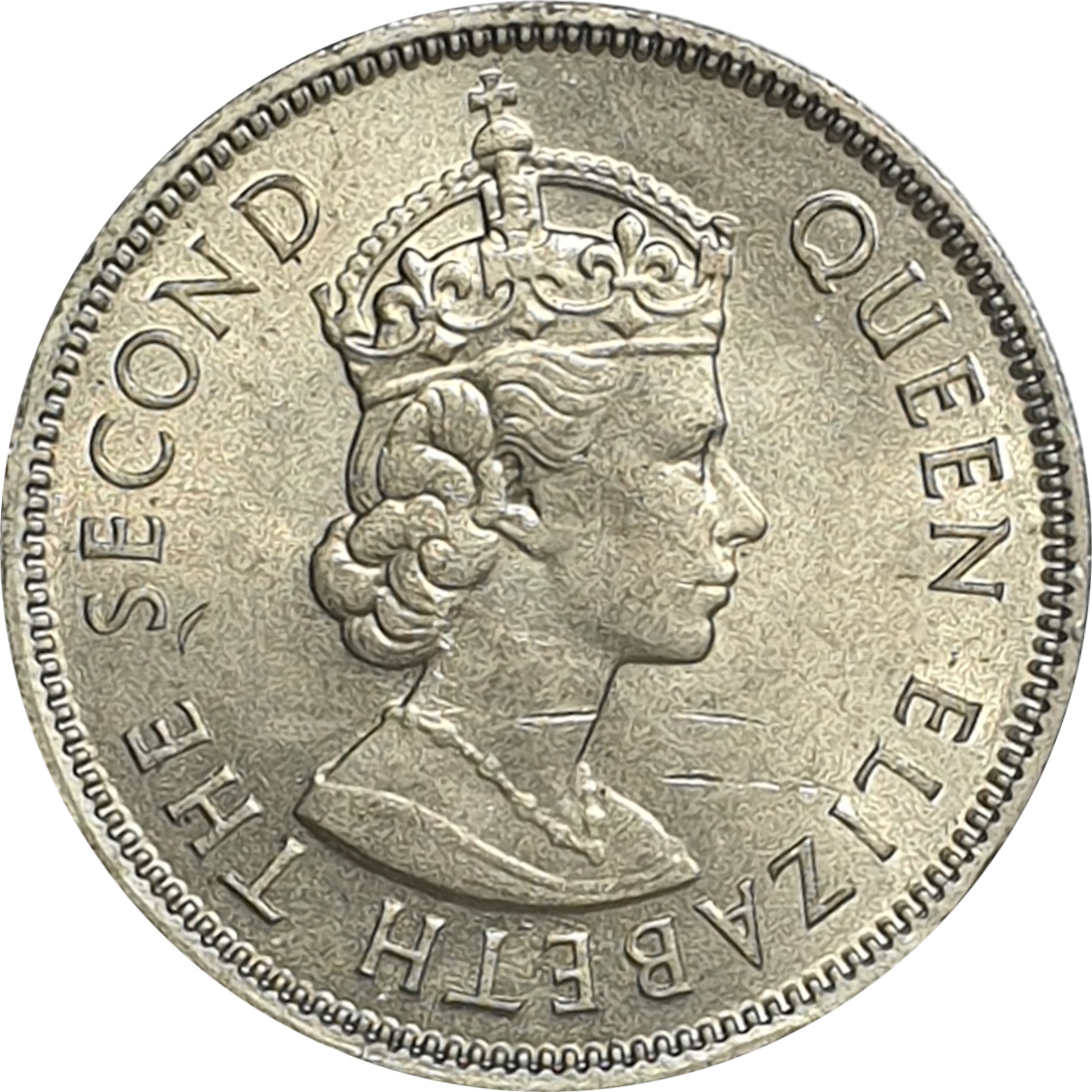 1/2 rupee - Élizabeth II