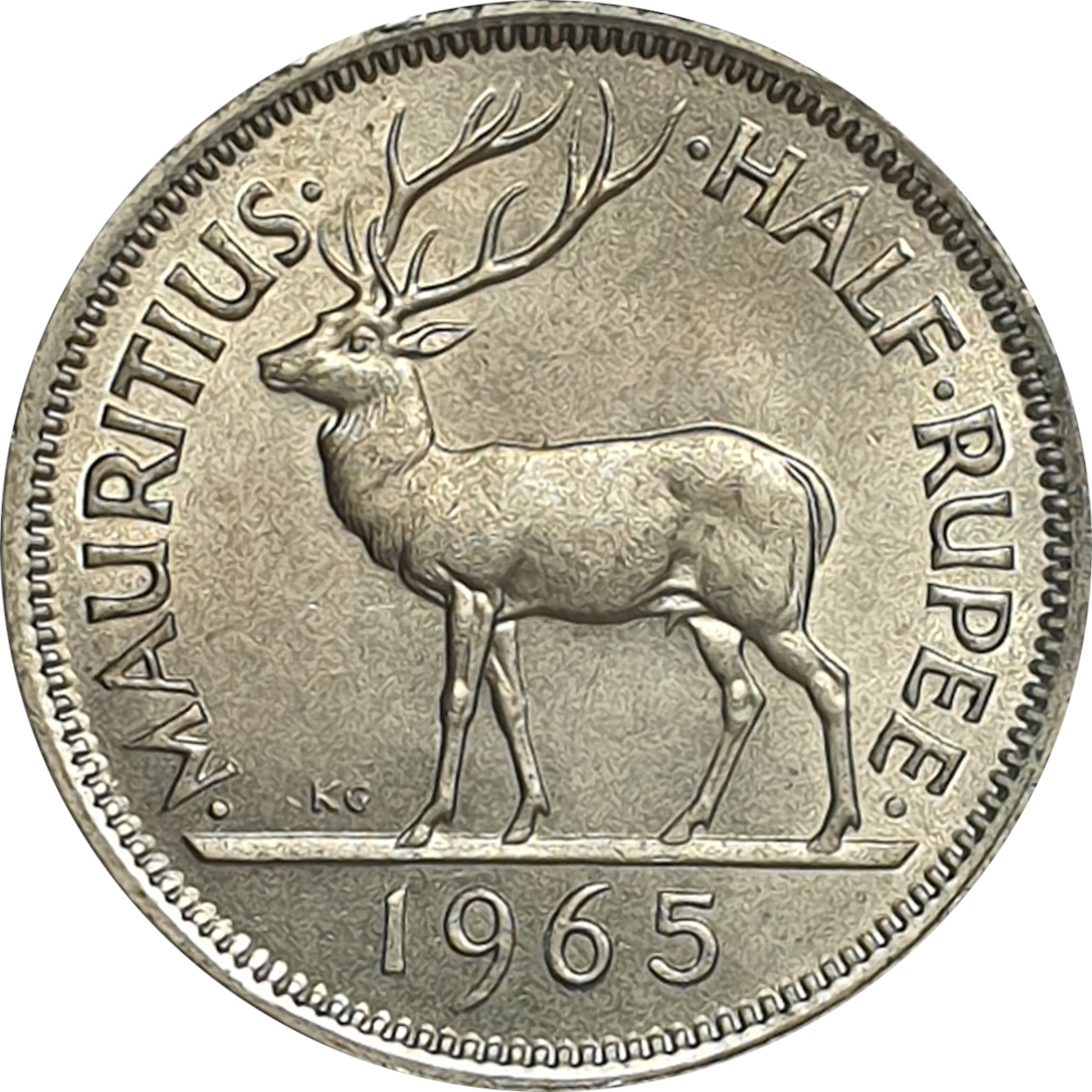 1/2 rupee - Élizabeth II