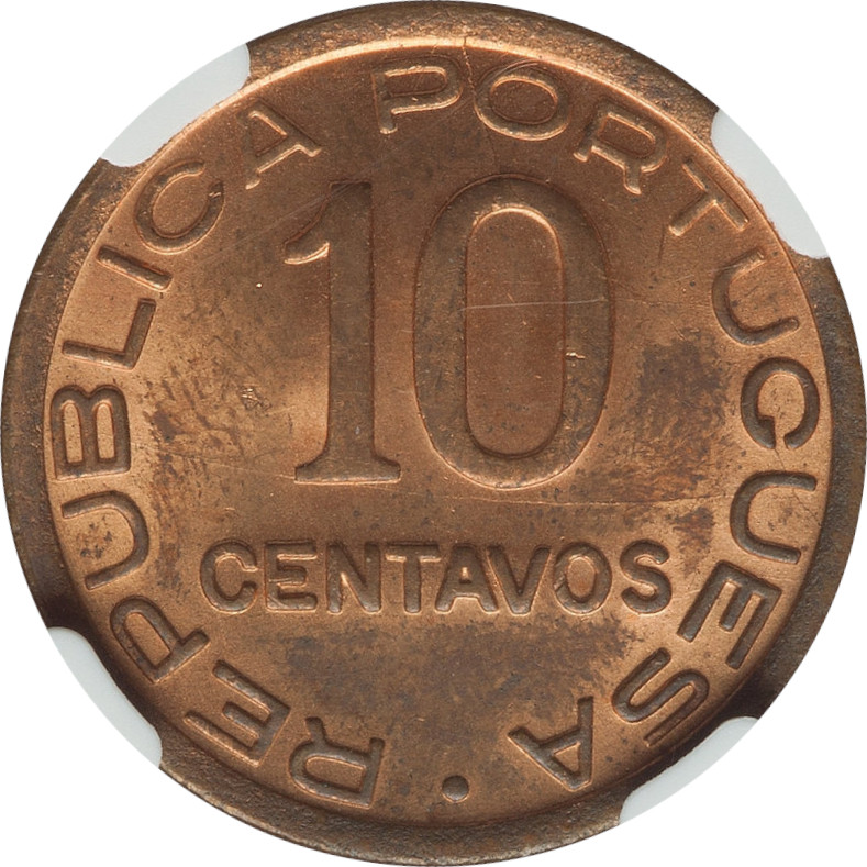 10 centavos - Colonia de Mocambique - Petit blason