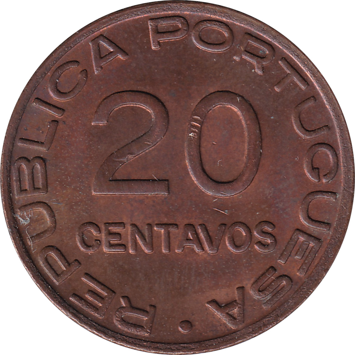 20 centavos - Colonia de Mocambique - Grand blason