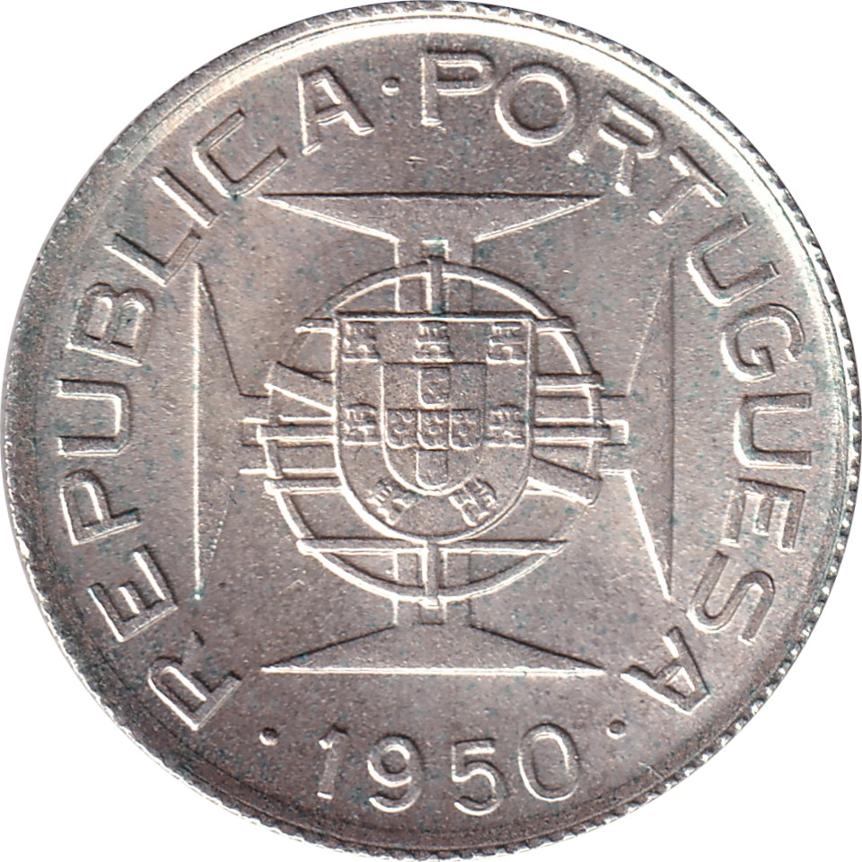 2 1/2 escudos argent - Colonia de Mocambique - Petit blason