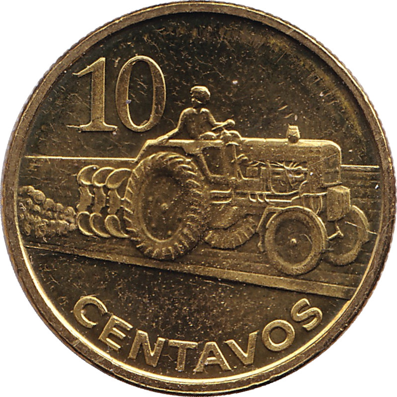 10 centavos - Tracteur