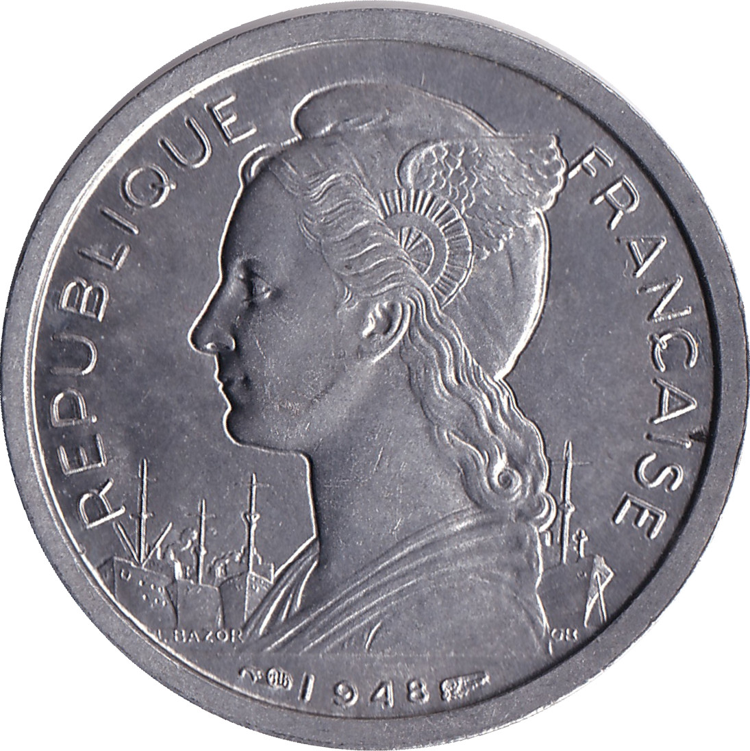 1 franc - Cannes à sucre - République Française