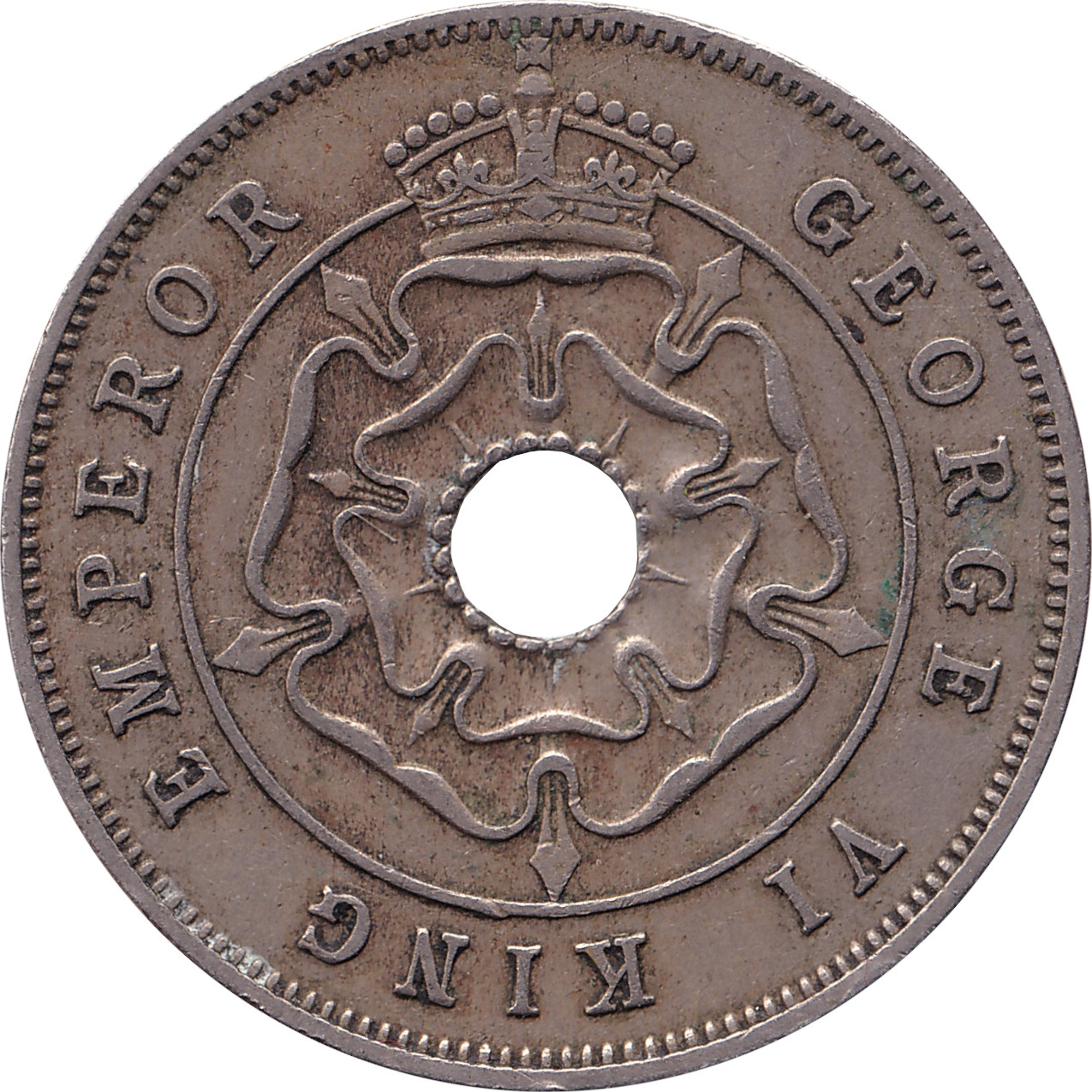 1 penny - Georges VI - Empereur - Cupronickel