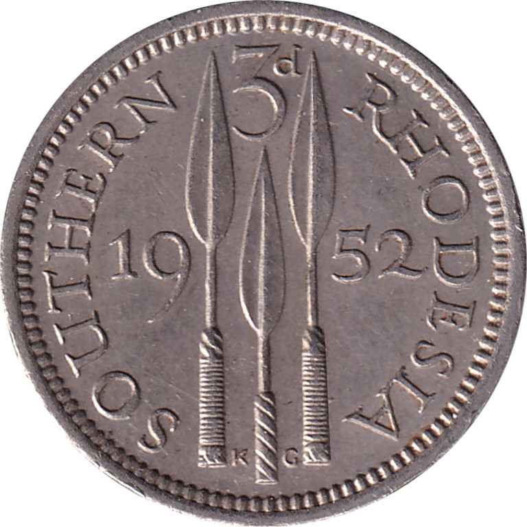 3 pence - Georges VI - Roi